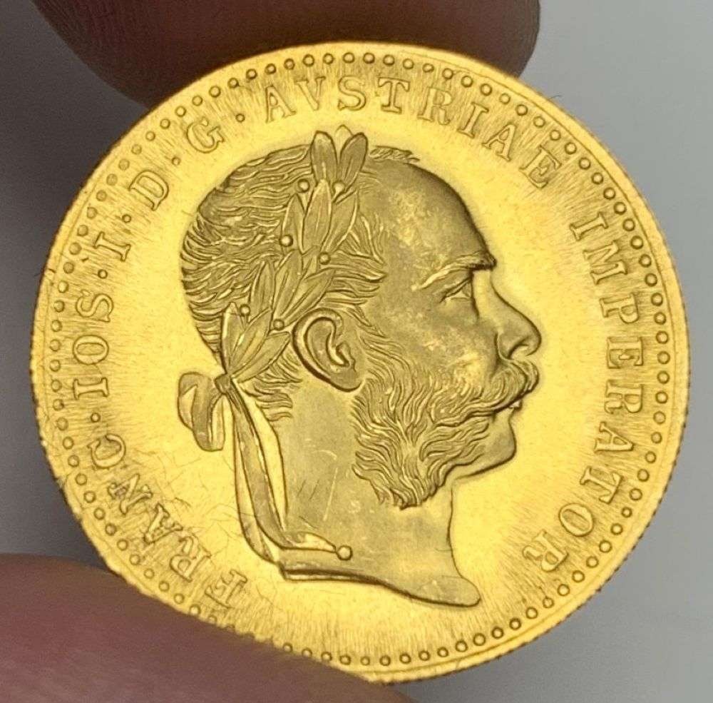 Last Minute! 1915 Austrian Gold 1 Ducat 0.1107 ozt AGW: Winner shall receive the exact coin shown here. (MR/RLR)