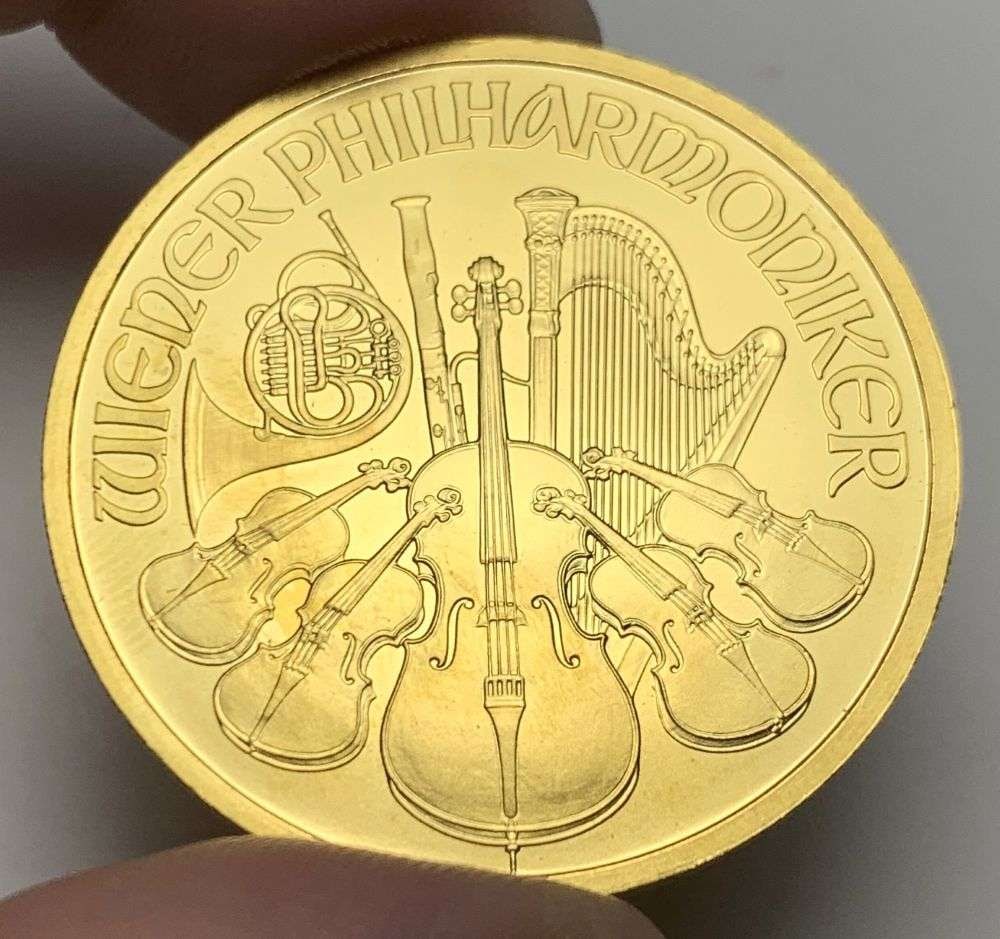 Last Minute Gold! 2009 Austrian Philharmonic 1 ozt .9999 Gold: Winner shall receive the exact coin shown here. (MR/PPBB)