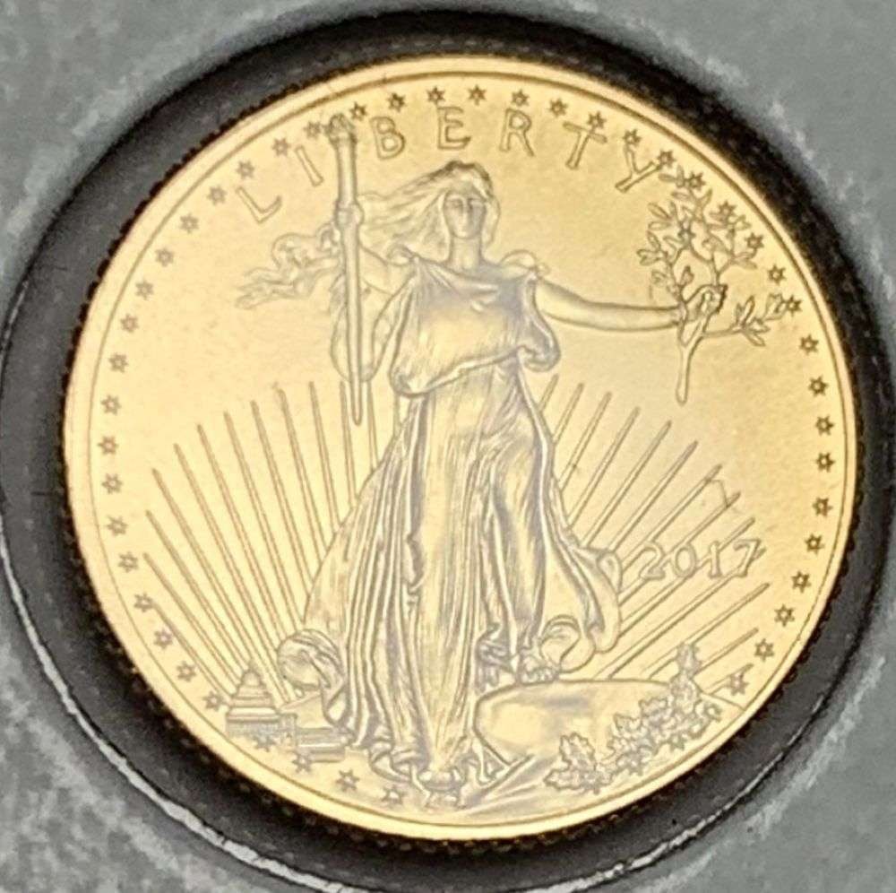 Last Minute! 2017 American $5 Gold Eagle 1/10 ozt (1 of 3)