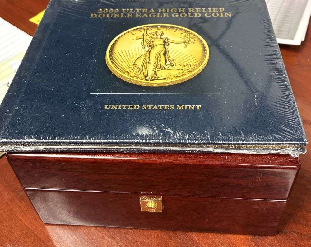 Last Minute! 2009 Ultra High Relief Double Eagle 1 ozt .9999 Gold: Winner shall receive (1) coin precisely resembling the one shown here. The coin images shown are stock images.