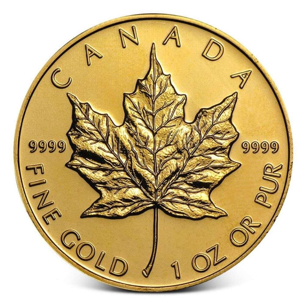 (Current Year) Canada $50 Maple Leaf .9999 Gold 1 ozt (5-coins) (1 of 2)