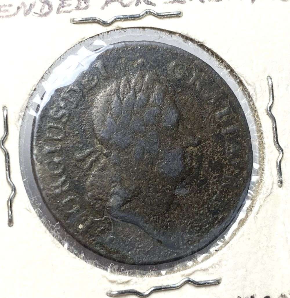 Rare 1723/22 United States Colonial Half Cent VG8: Winner shall receive the exact coin shown here. (RR/B)