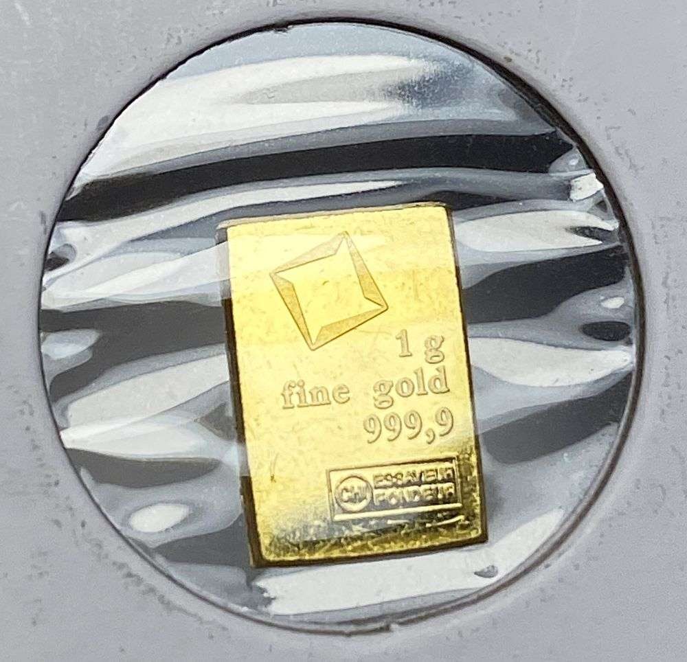 Valcambi 1g .9999 Gold Bar (1 of 3)