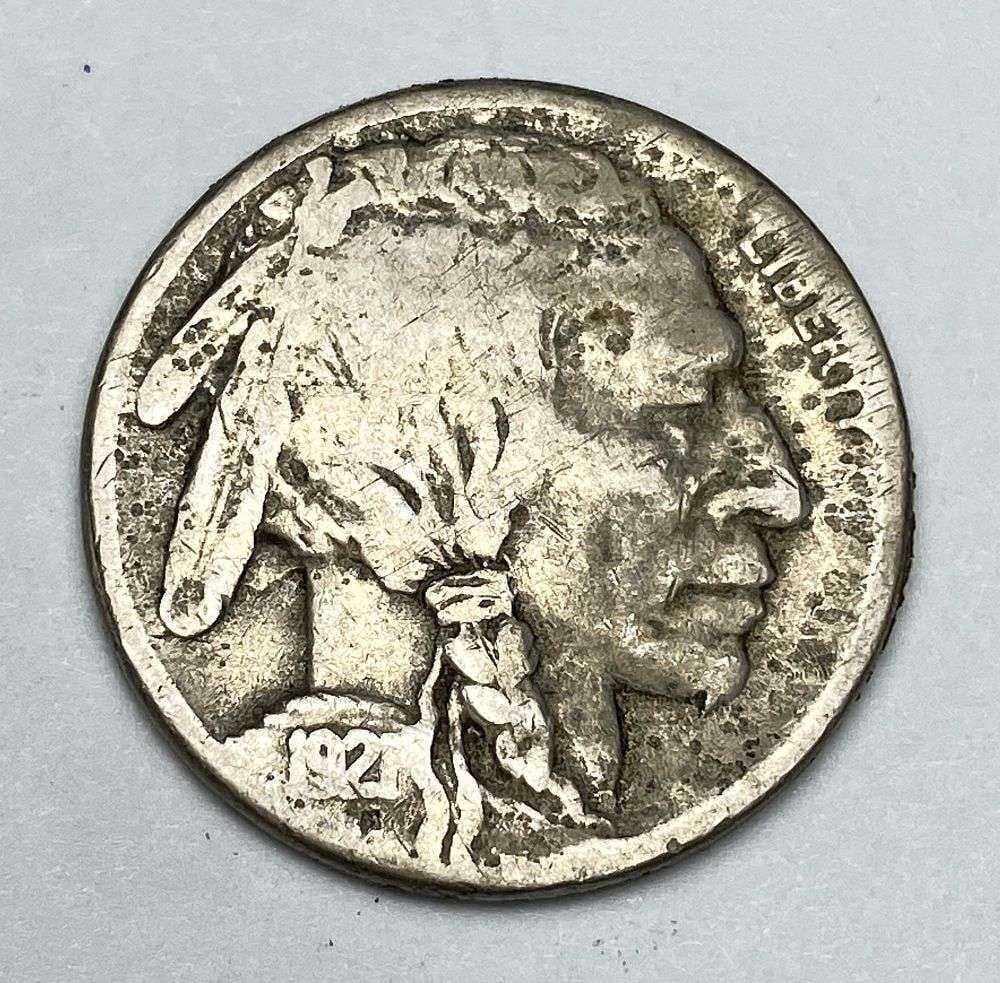 Rare 1921-S Buffalo Nickel Good (1 of 2)