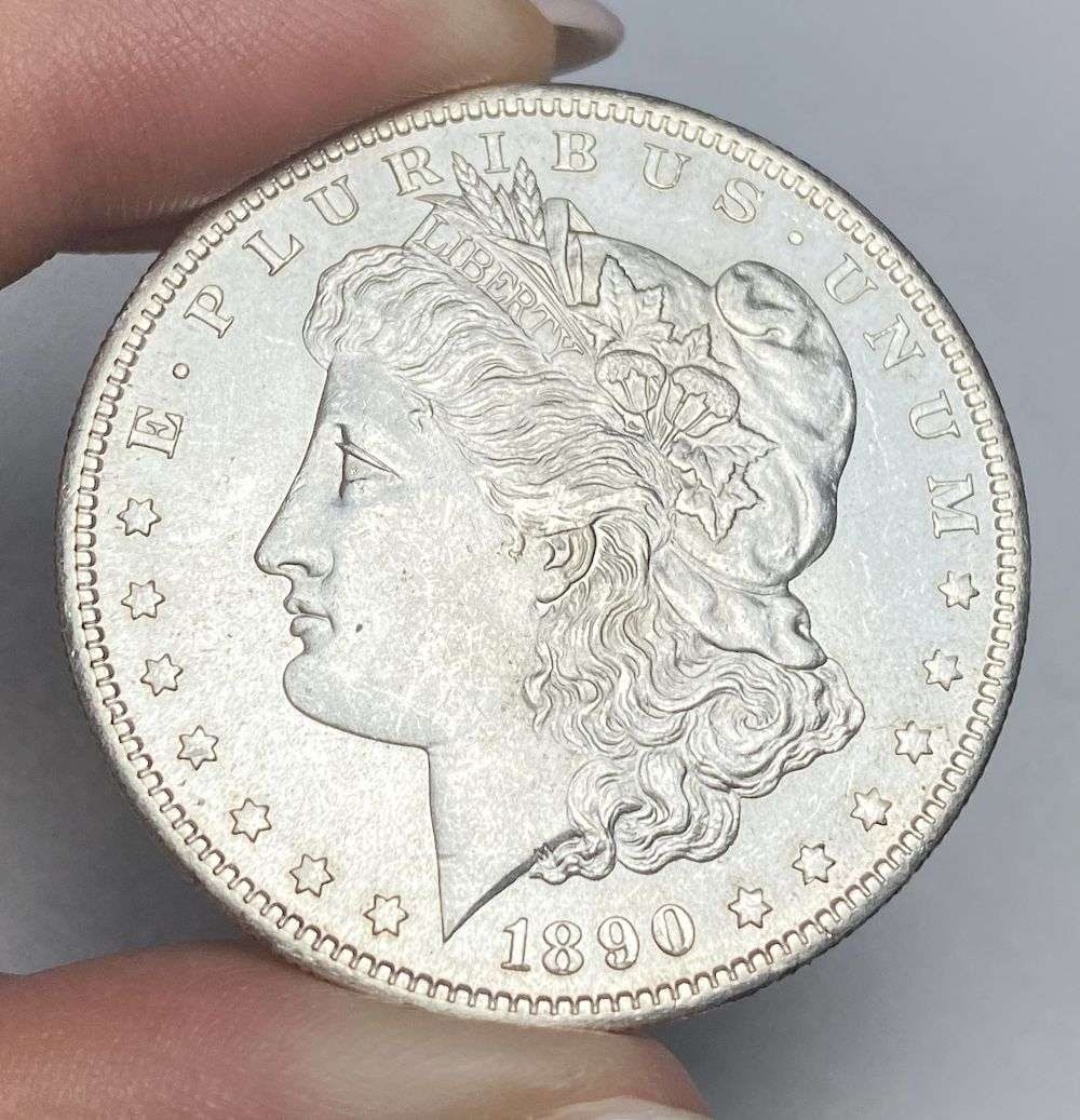 1890-S Morgan Silver Dollar MS65 (1 of 7)