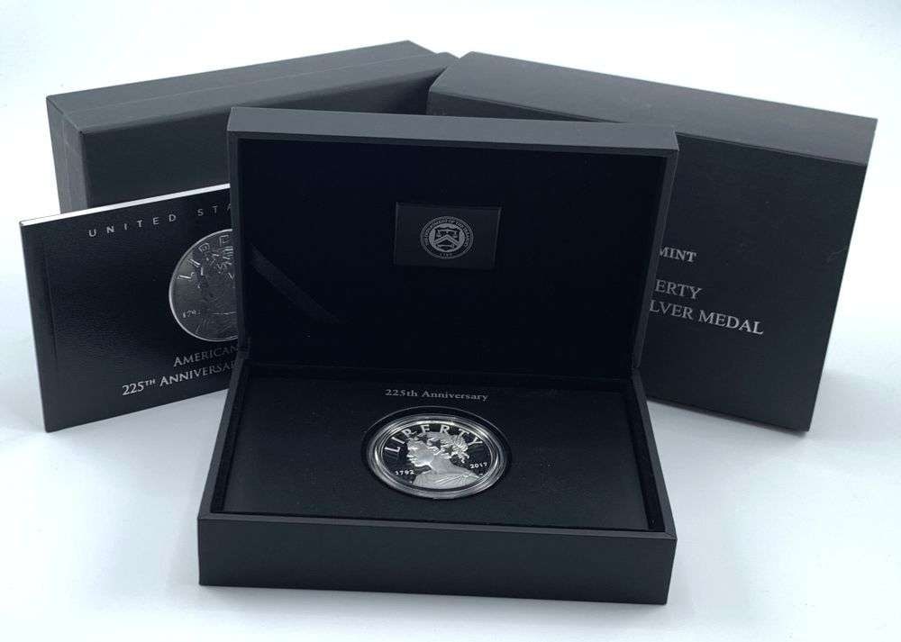 2017-P American Liberty 225th Anniversary Commemorative Proof 1 ozt .999 Silver: Winner shall recieve the exact coin shown here. (MR/B)
