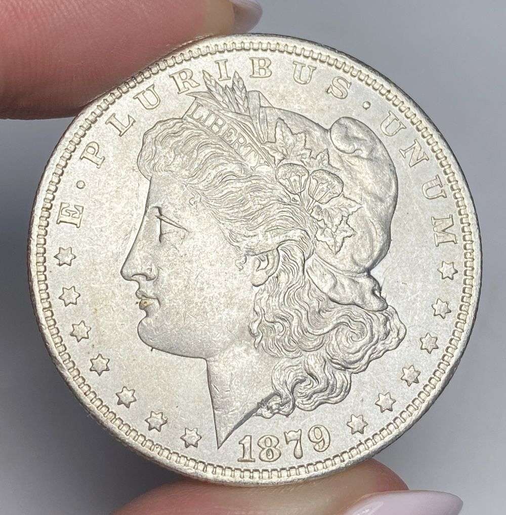 1879-O Morgan Silver Dollar MS62: Winner shall receive the exact coin shown here. (RR/B)