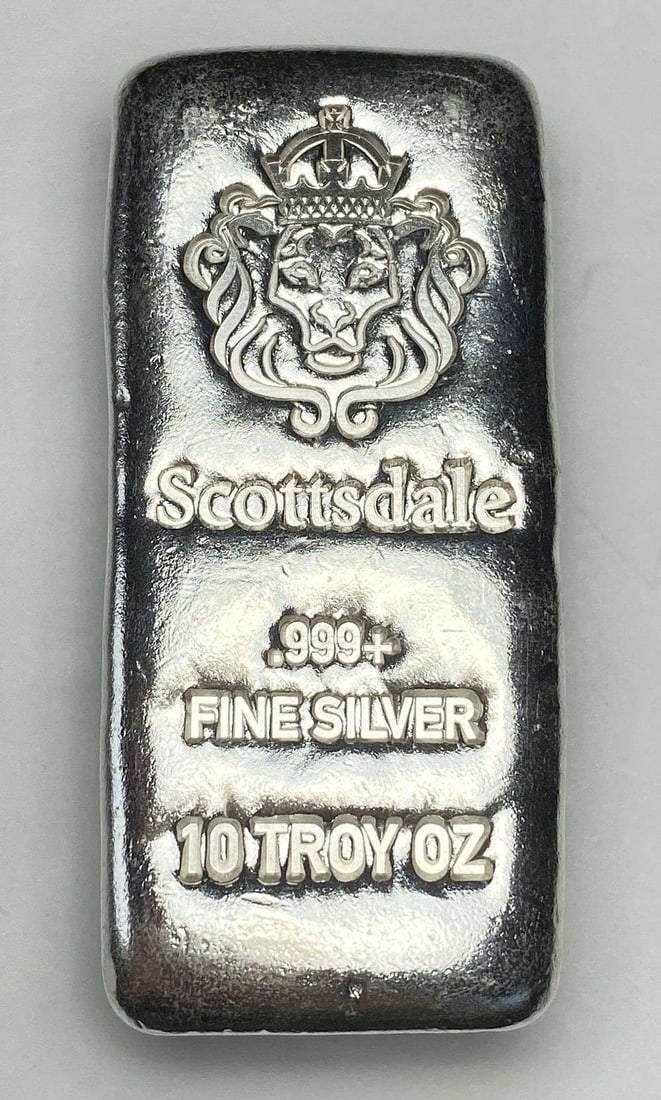 Scottsdale 10 ozt .999 Silver Bar (1 of 4)
