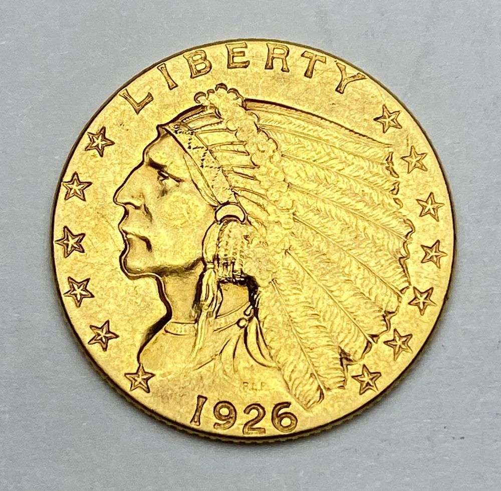 1926 Gold $2.50 Indian Head (1 of 2)