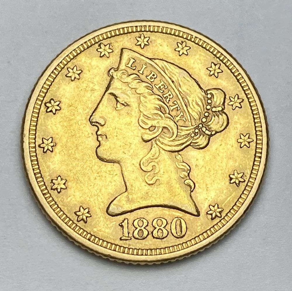1880 Gold $5 Liberty Head (1 of 2)