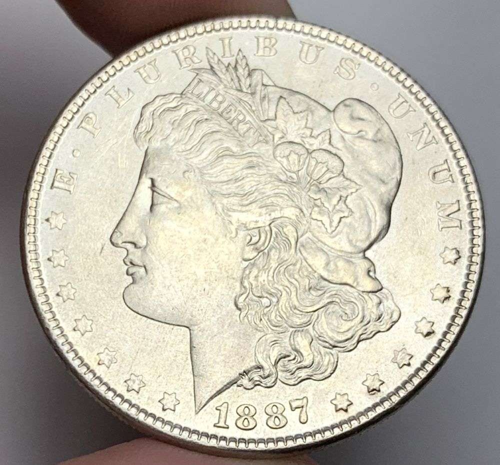 1887 Morgan Silver Dollar MS65: A very special consignment. Once in a great while, some really, really nice silver dollars will hit the market. These coins come from a old, old-timer! By order of the consignor, none of these coins a