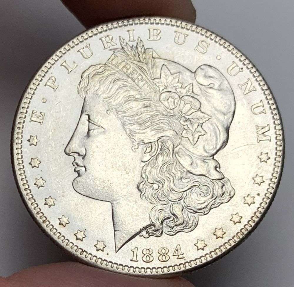 1884 Morgan Silver Dollar MS66: A very special consignment. Once in a great while, some really, really nice silver dollars will hit the market. These coins come from a old, old-timer! By order of the consignor, none of these coins a