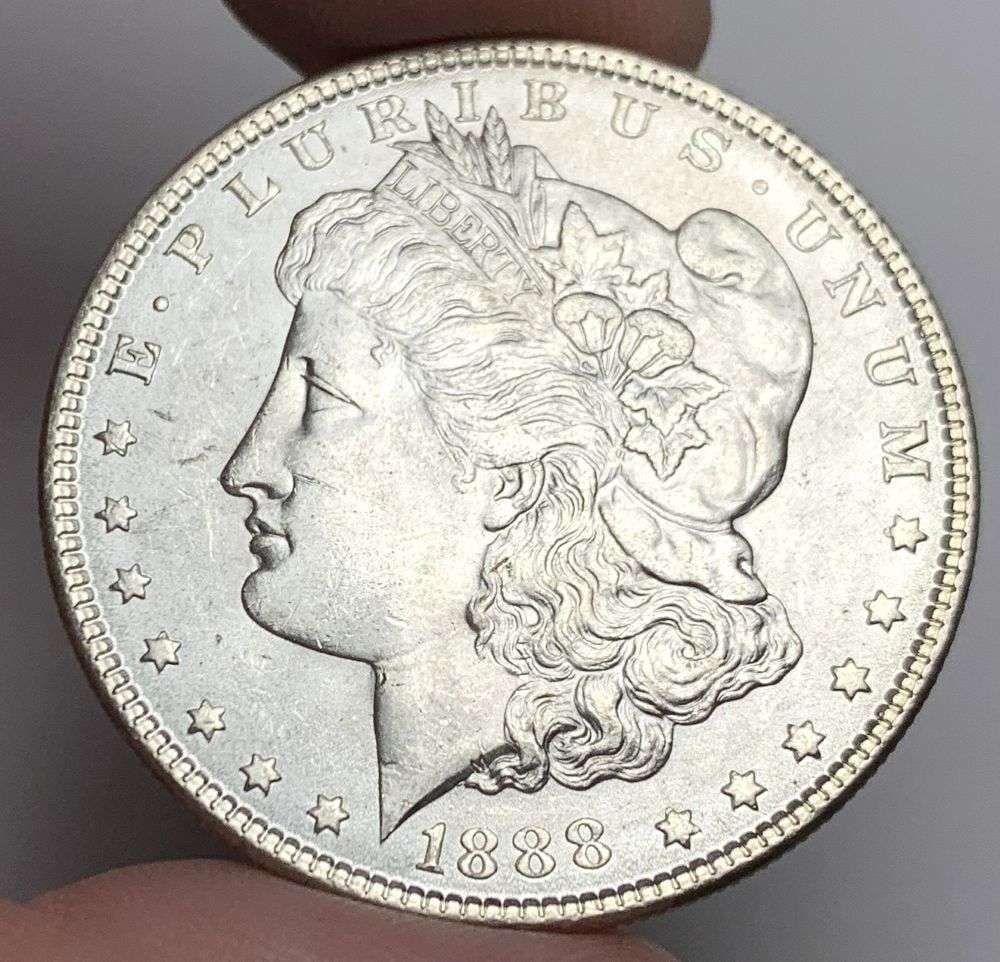 1888 Morgan Silver Dollar MS64: A very special consignment. Once in a great while, some really, really nice silver dollars will hit the market. These coins come from a old, old-timer! By order of the consignor, none of these coins a
