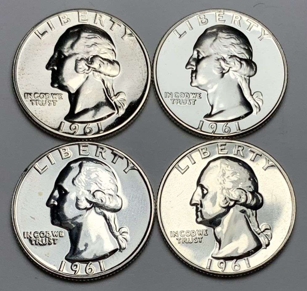 Roll (10) 1961 Washington Quarter Proof 90% Silver (1 of 3)