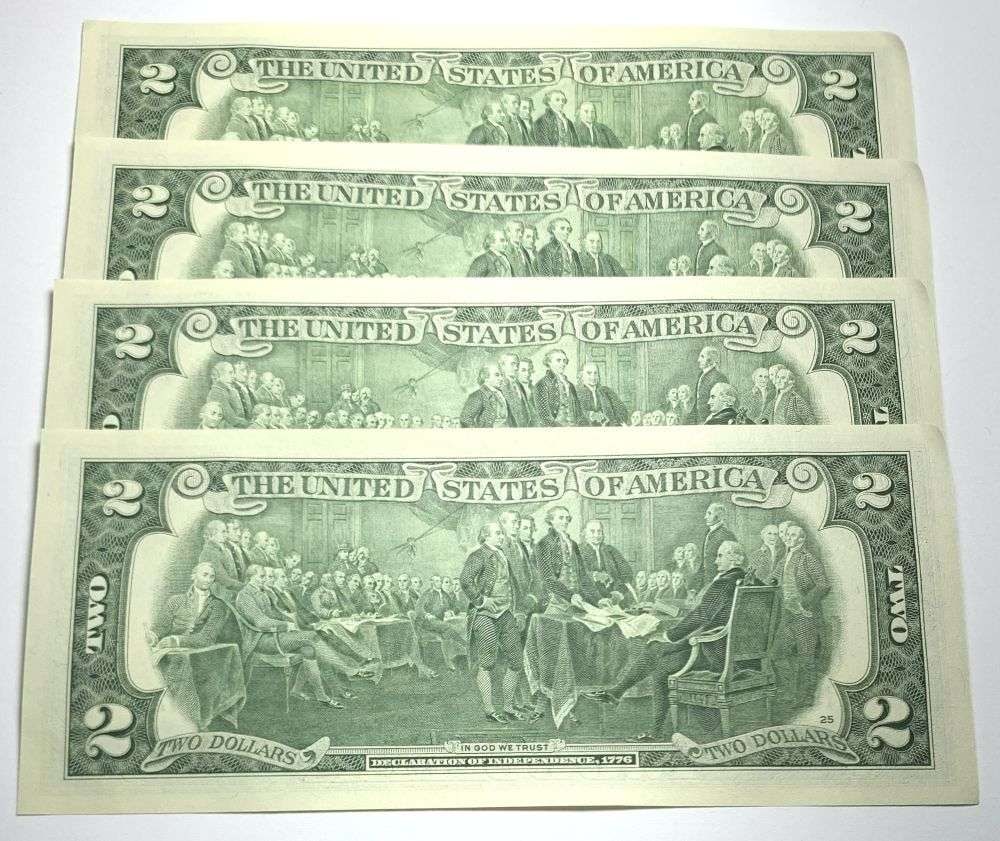 Fresh Sequential $200 Face Bank Wrapped 2017A $2 Notes - 3