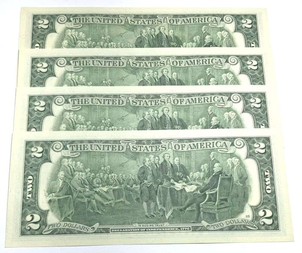 Fresh Sequential $200 Face Bank Wrapped 2017A $2 Notes - 3