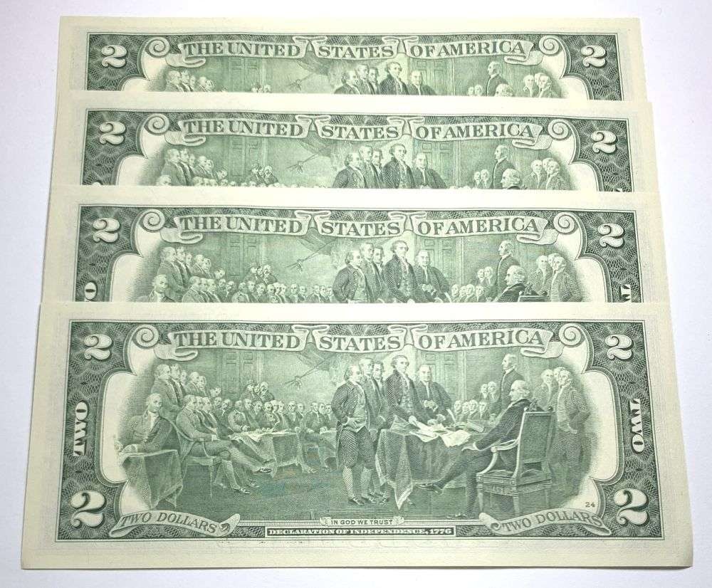 Fresh Sequential $200 Face Bank Wrapped 2017A $2 Notes - 3