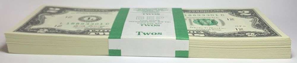 Fresh Sequential $200 Face Bank Wrapped 2017A $2 Notes - 4