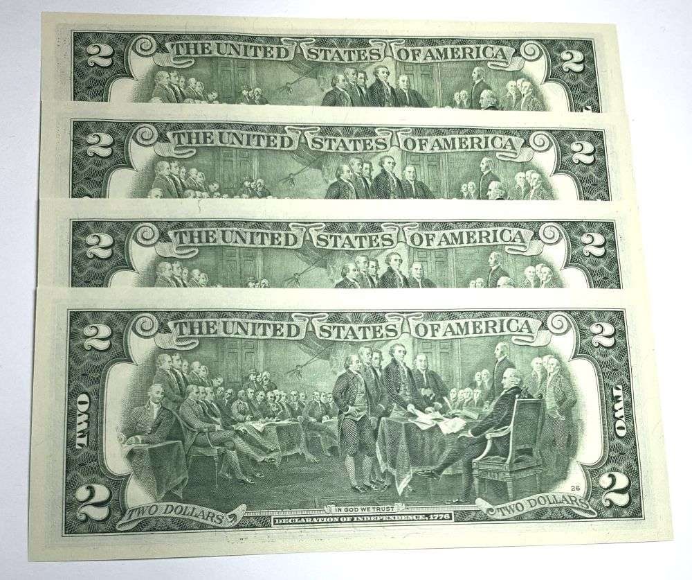 Fresh Sequential $200 Face Bank Wrapped 2017A $2 Notes - 3