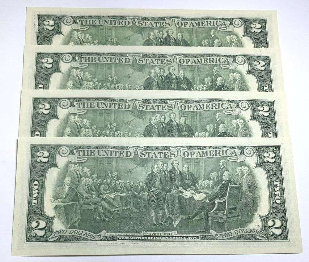 Fresh Sequential $200 Face Bank Wrapped 2017A $2 Notes - 3