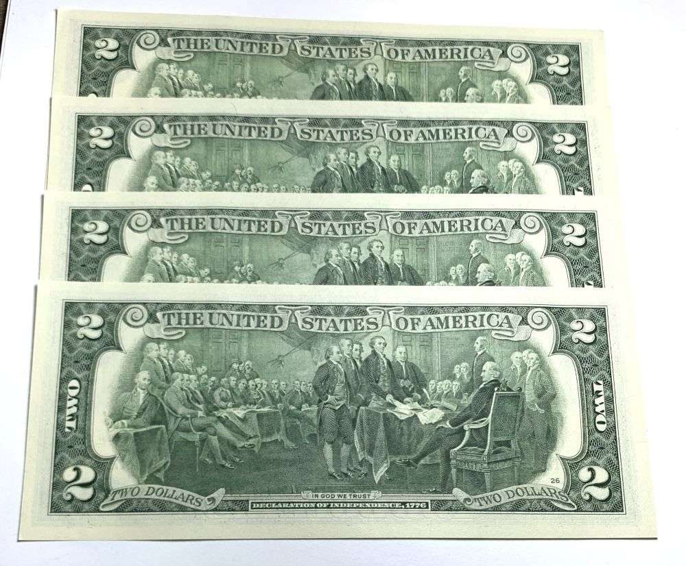 Fresh Sequential $200 Face Bank Wrapped 2017A $2 Notes - 3
