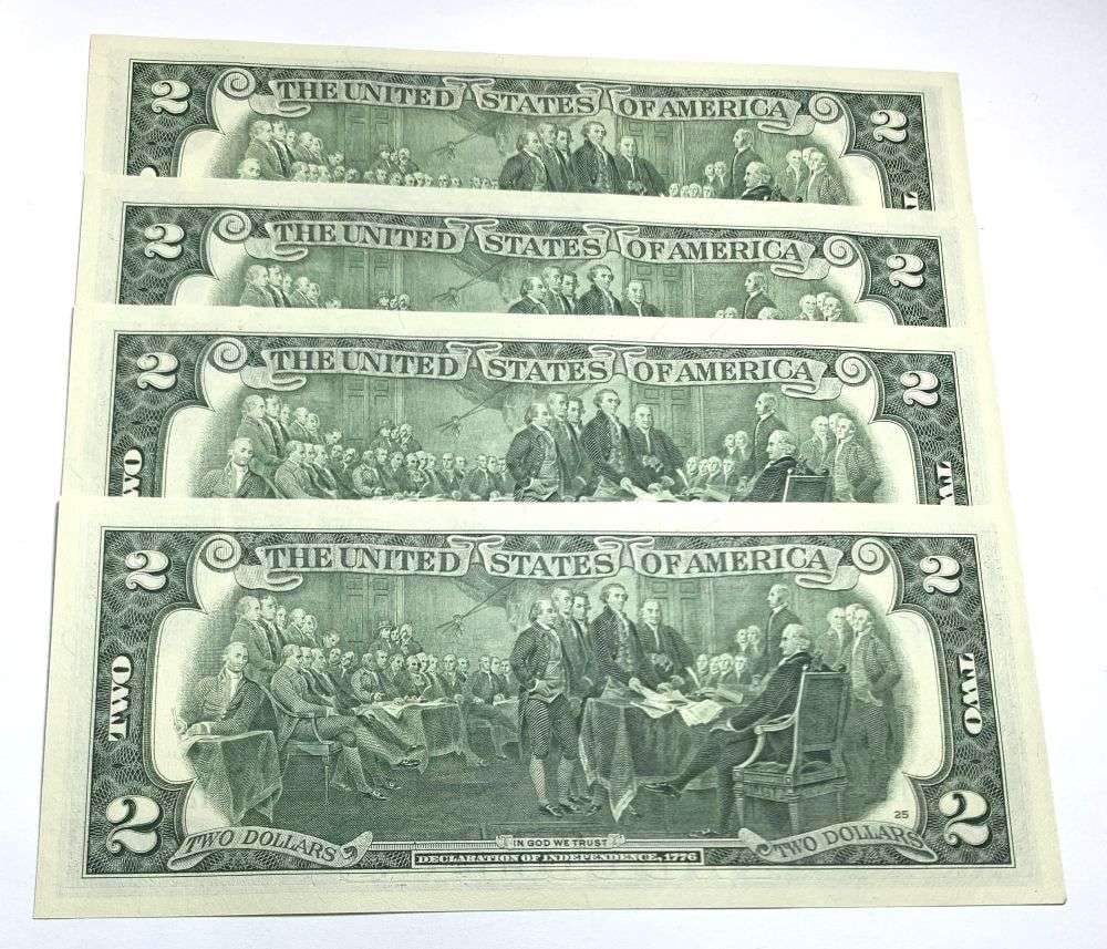 Fresh Sequential $200 Face Bank Wrapped 2017A $2 Notes - 3