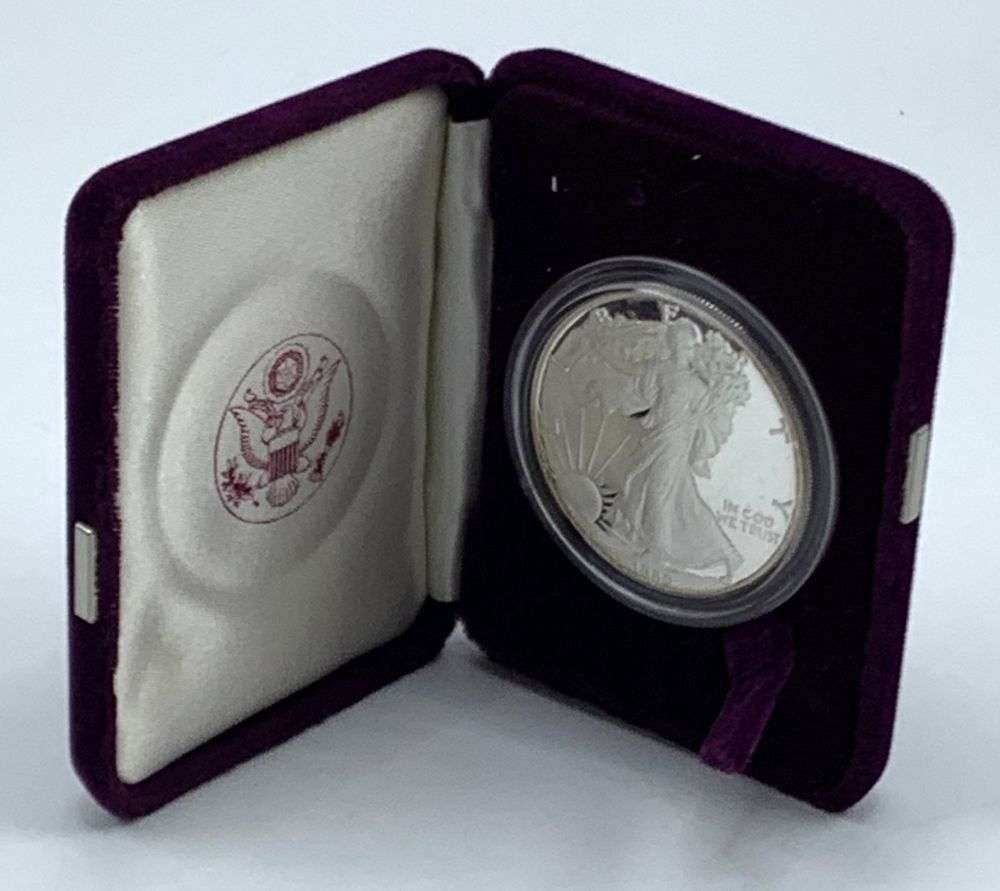 First Year Proof 1986-S American Silver Eagle OGP (1 of 3)