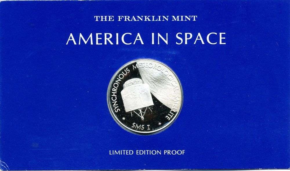 1974 Franklin Mint America In Space SMS I Proof .790 ozt Sterling Silver (1 of 6)
