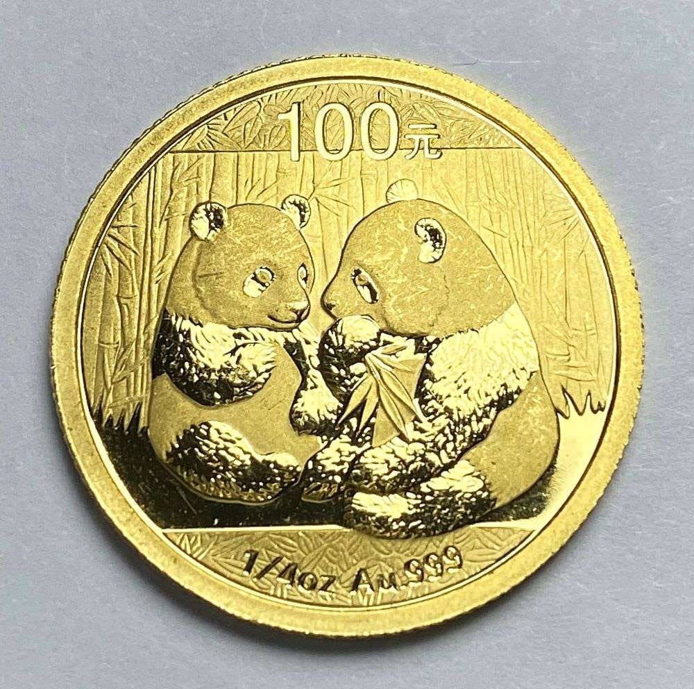 Last Minute! 2009 Chinese Panda 1/4 ozt .999 Gold: Winner shall receive the exact coin shown here. (RR/LBBB)