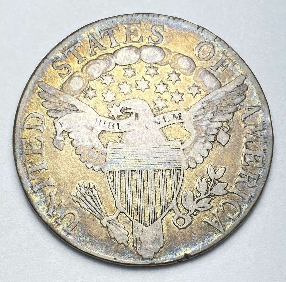1806 Capped Bust Silver Half Dollar VF - 2