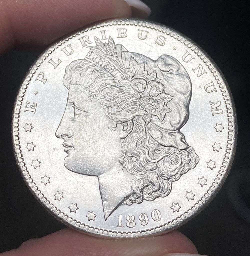 1890-CC Morgan Silver Dollar MS64 Details (1 of 5)