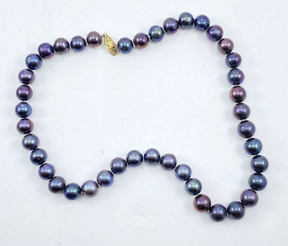 14k Gold Freshwater Pearl Necklace 60.2g (1 of 7)