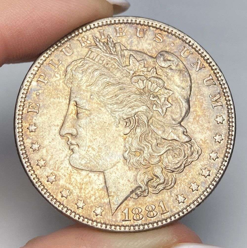 1881 Morgan Silver Dollar: Winner shall receive the exact coin shown here. (RR)