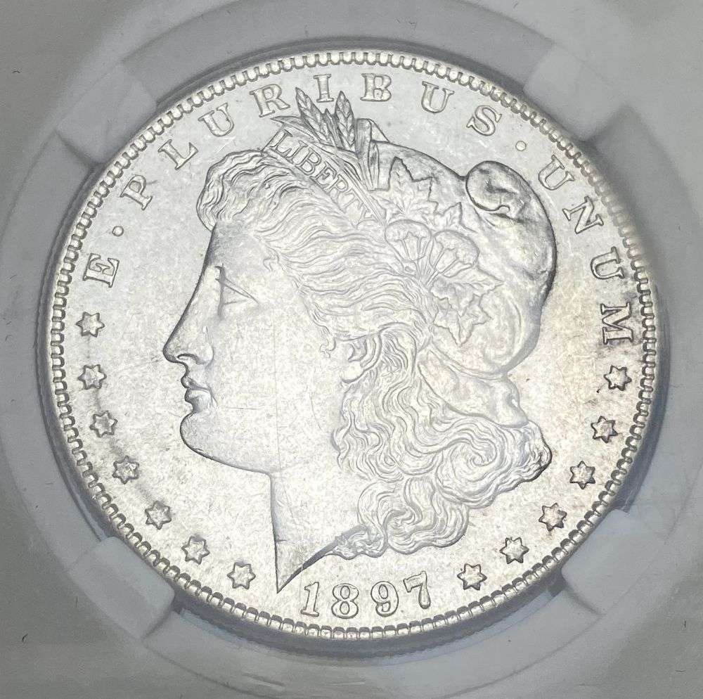 1897-S Morgan Silver Dollar MS65 (1 of 4)