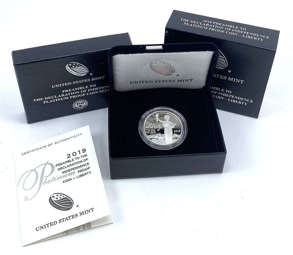 Last Minute! 2019-W Proof American $100 Eagle 1 ozt .9995 Platinum OGP (1 of 5)