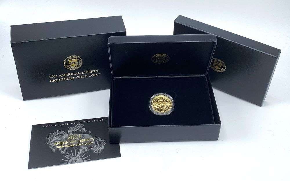 Last Minute! Rare 2021-W American Liberty $100 High Relief Proof 1 ozt .9999 Gold OGP (1 of 7)