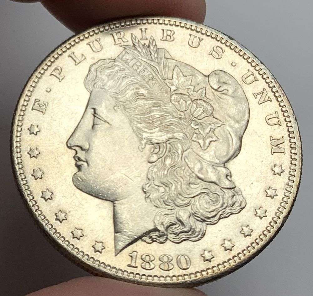 1880-S Morgan Silver Dollar MS65 (1 of 2)