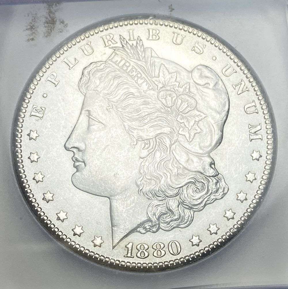 1880-CC Morgan Silver Dollar MS63 (1 of 4)