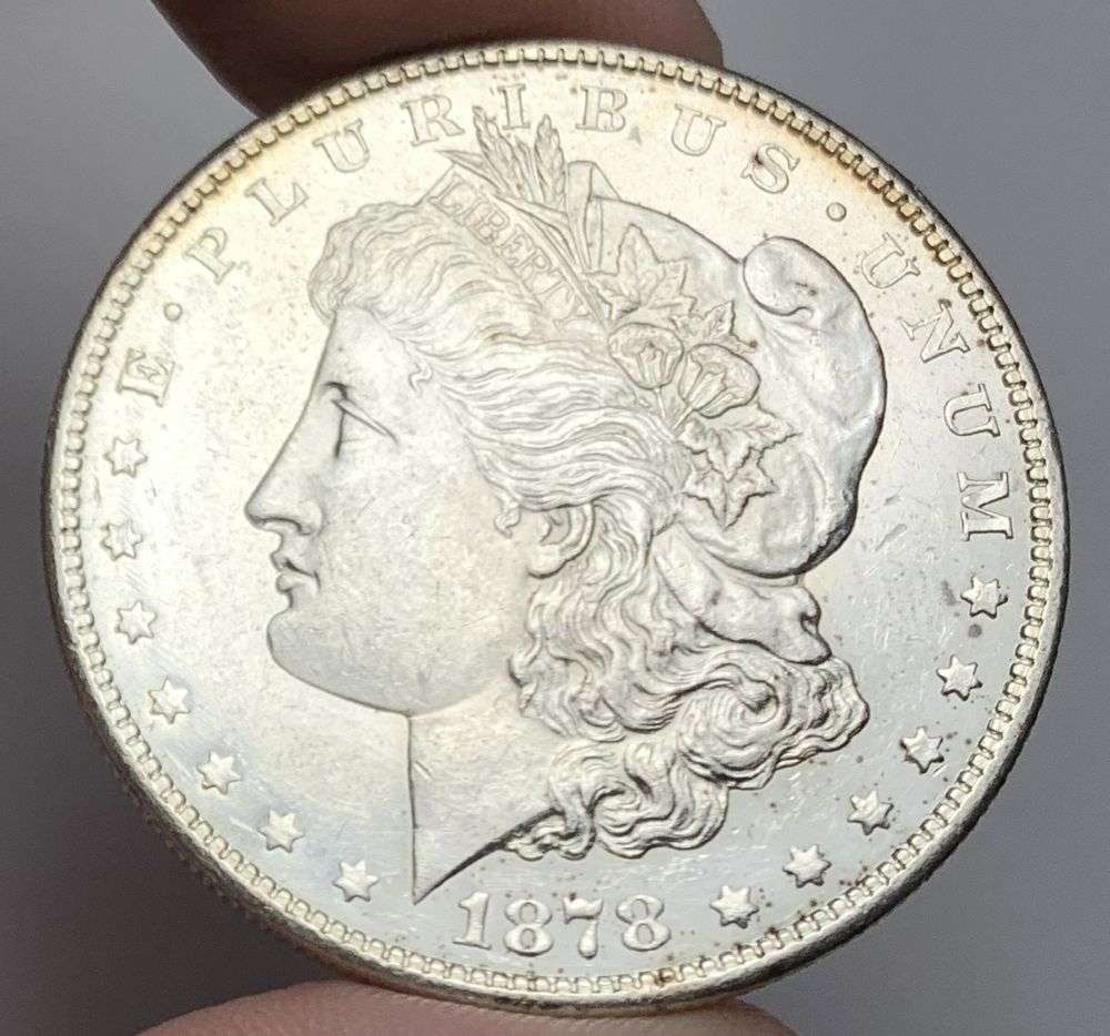 1878-S Morgan Silver Dollar MS63: Winner shall receive the exact coin shown here. (MR/OB)