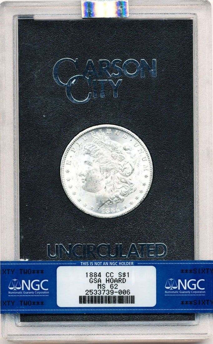Last Minute Carson City! GSA 1884-CC Morgan Silver Dollar NGC MS62 (1 of 4)