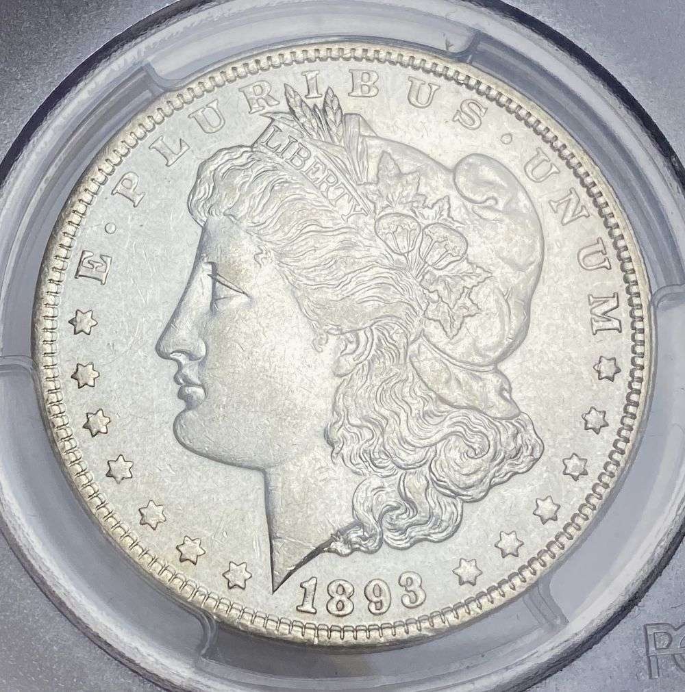Last Minute! 1893 Morgan Silver Dollar PCGS AU55 (1 of 4)