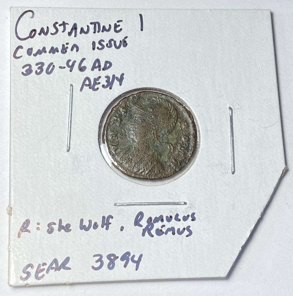 Ancient Roman Constantine I 330-46 AD AE3/4 (1 of 3)