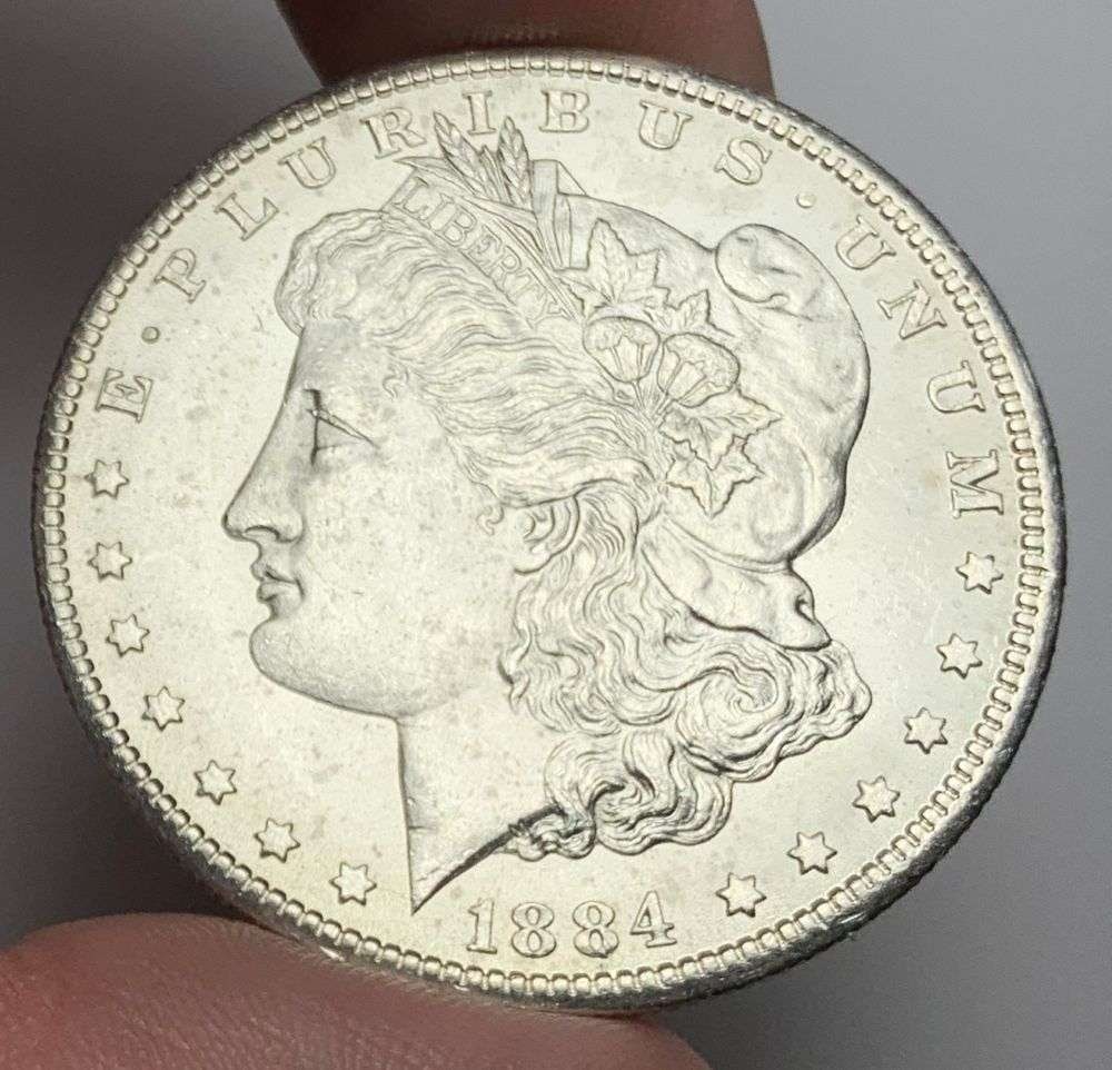 1884-CC Morgan Silver Dollar MS65 (1 of 7)