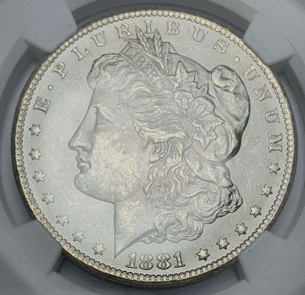 1881-CC Morgan Silver Dollar NGC MS62 (1 of 4)