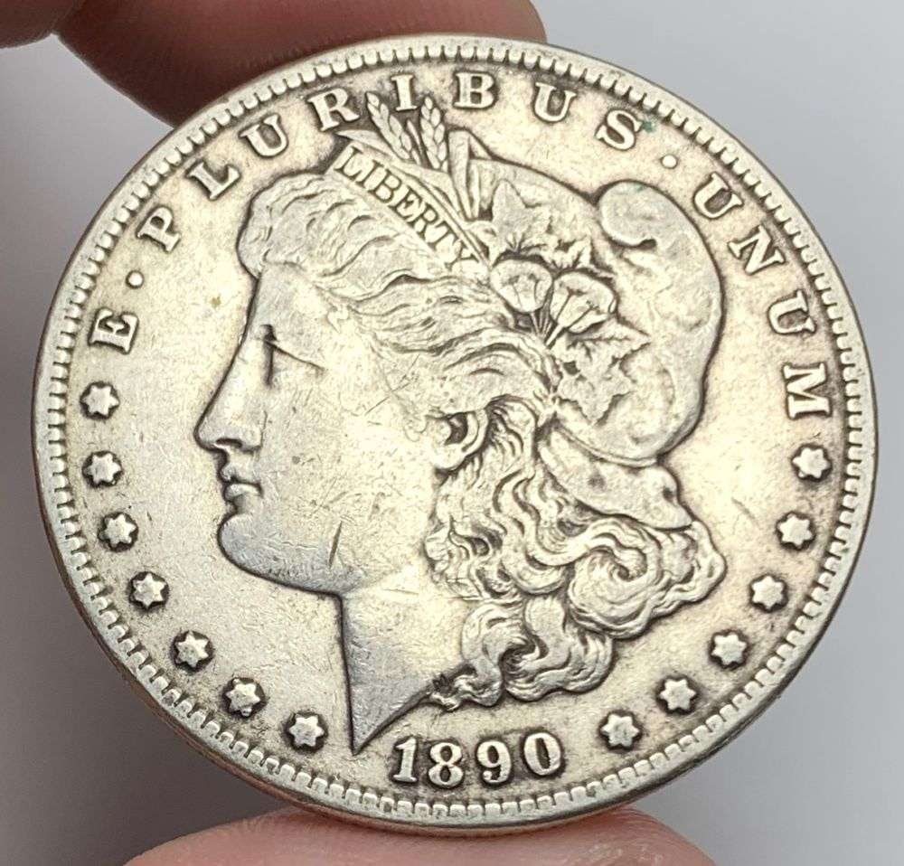 1890-CC Morgan Silver Dollar XF (1 of 2)