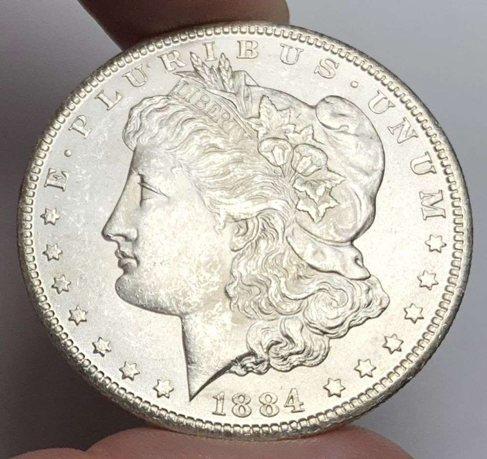 1884-CC Morgan Silver Dollar MS64 (1 of 7)
