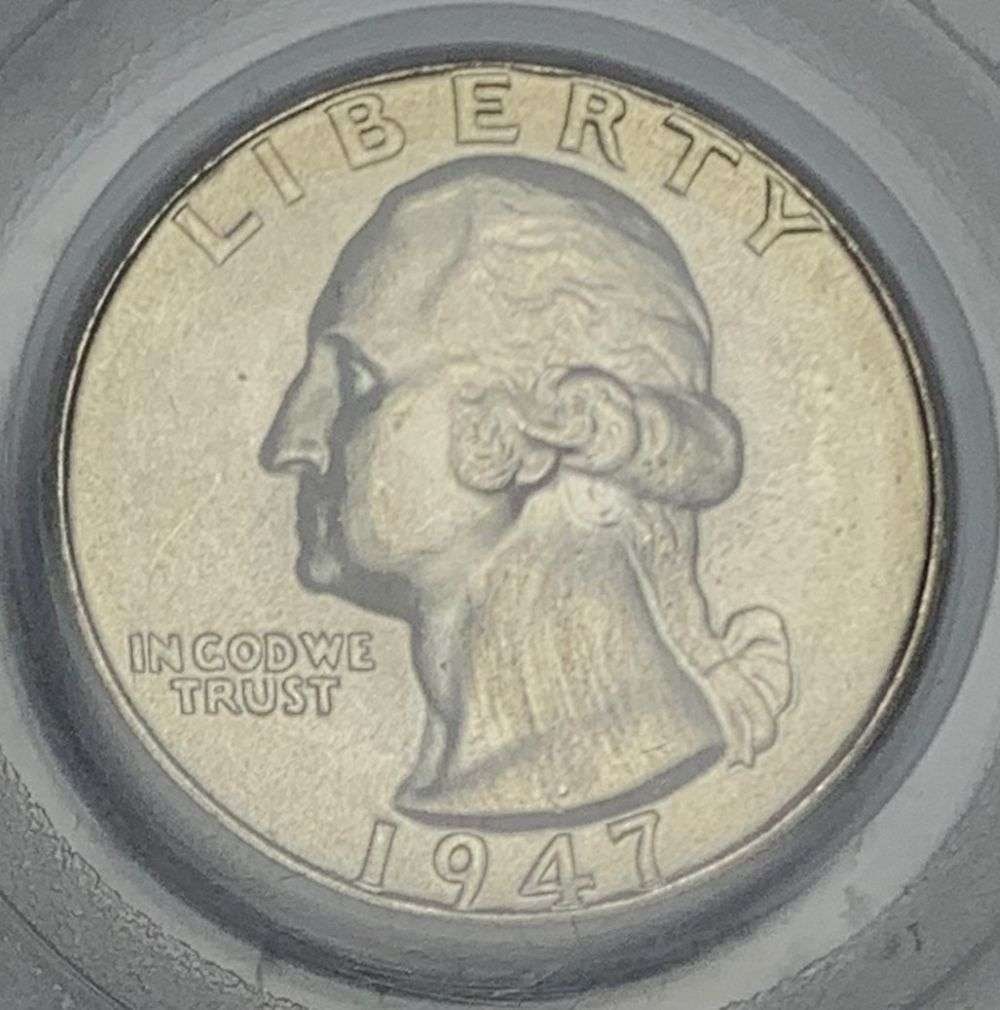 1947-D Washington Silver Quarter PCGS MS66 Omaha Bank Hoard (1 of 4)