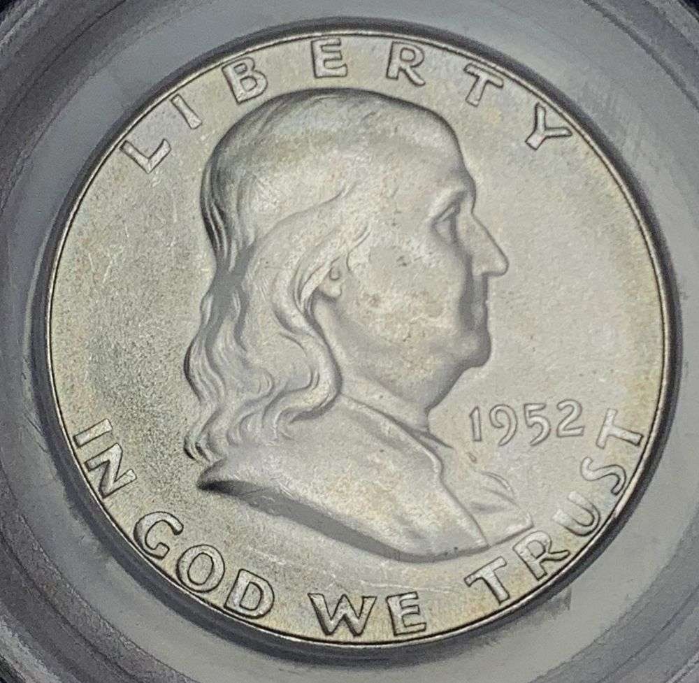 1952-S Franklin Silver half Dollar PCGS MS65 (1 of 4)