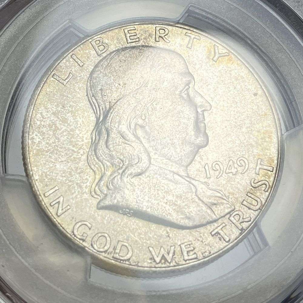 1949-S Franklin Silver Half Dollar PCGS MS65+ (1 of 4)