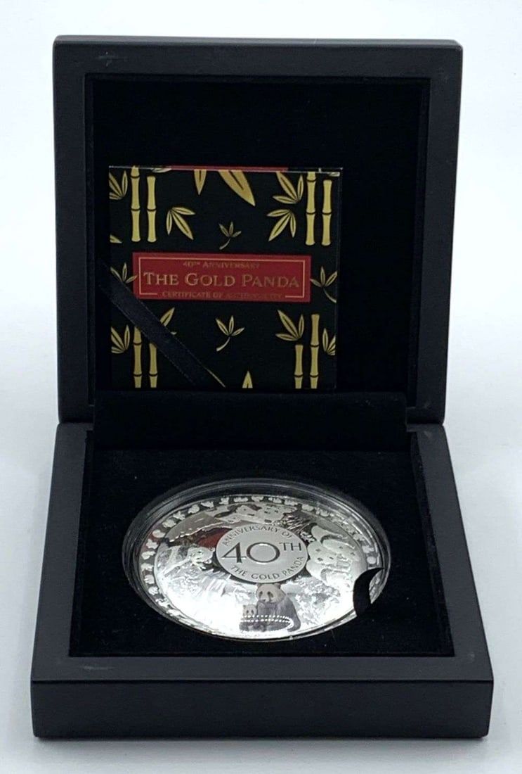 2022 Solomon Islands $5 The 40th Anniversary of the Gold Panda Proof 50g .999 Silver OGP (1 of 8)